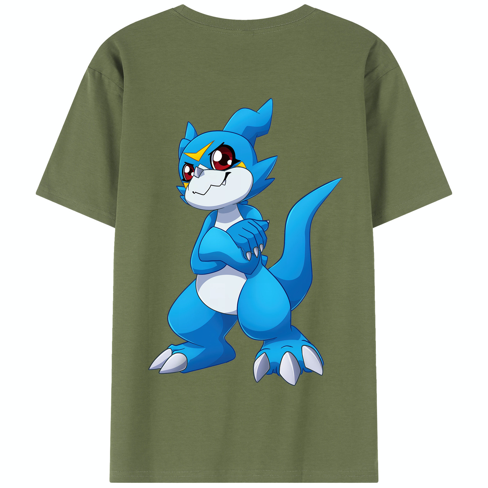 （画像用） Digimon デジタルモンスター/デジモン 綿100％半袖Tシャツ（背面プリント）